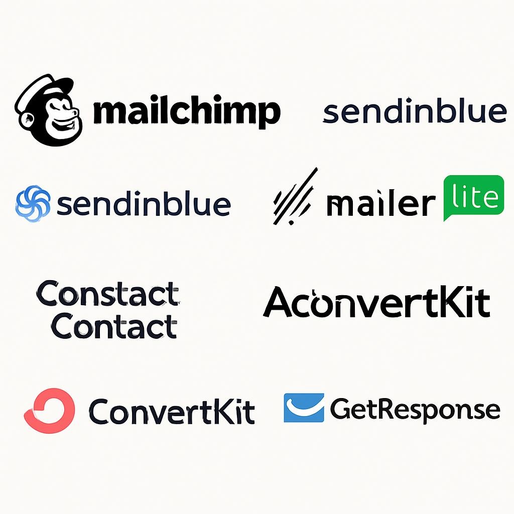 Email marketing tools logos